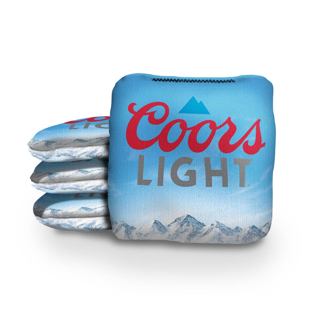 Slick Woody's Cornhole Co. Pro Style Cornhole Bags Coors Light Beer Brand Cornhole Bags