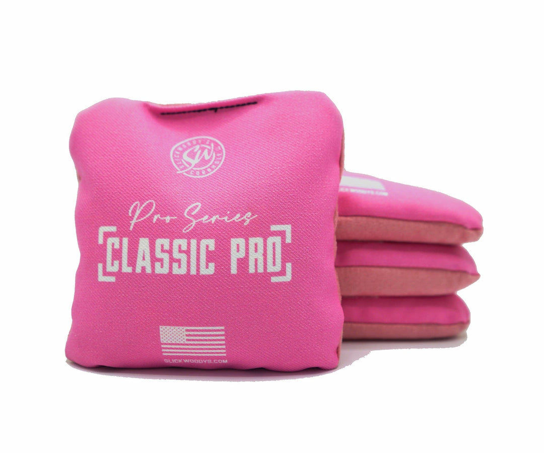 Slick Woody's Cornhole Co. Pro Style Cornhole Bags Pink SW Classic Pro Cornhole Bags