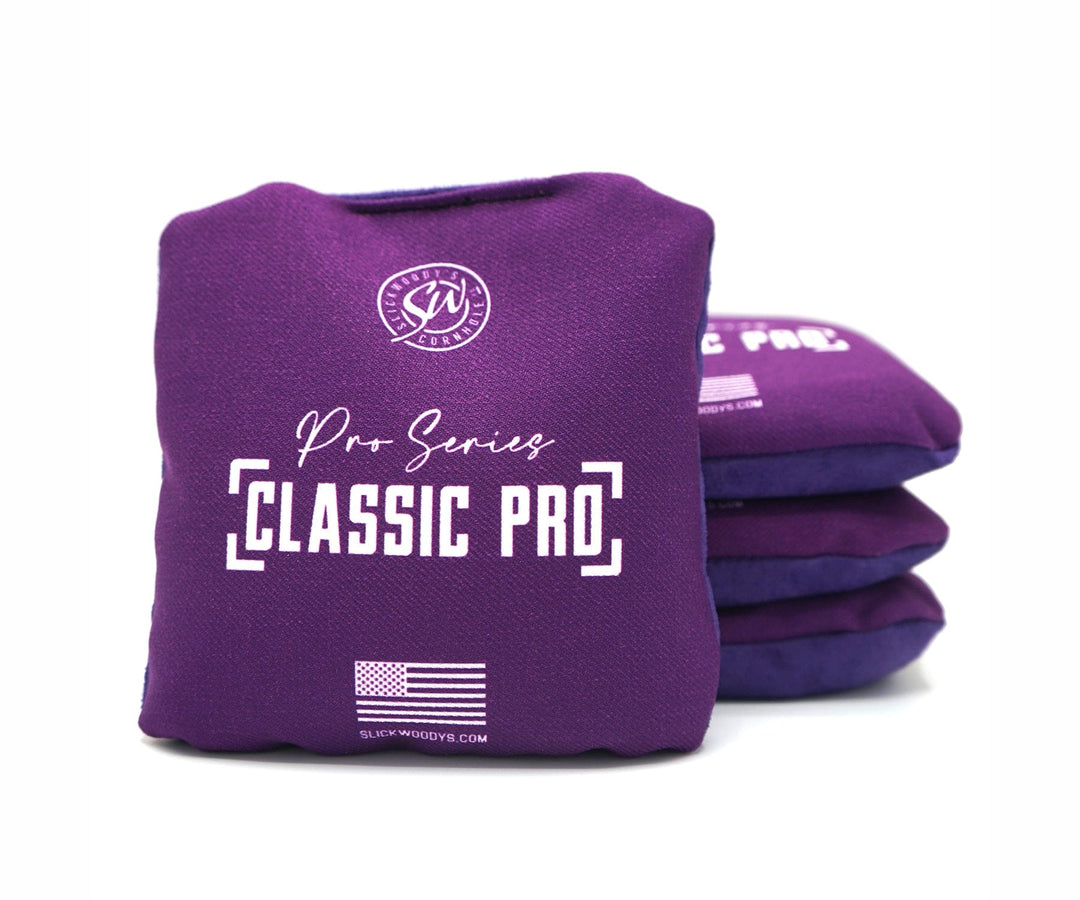 Slick Woody's Cornhole Co. Pro Style Cornhole Bags Purple SW Classic Pro Cornhole Bags