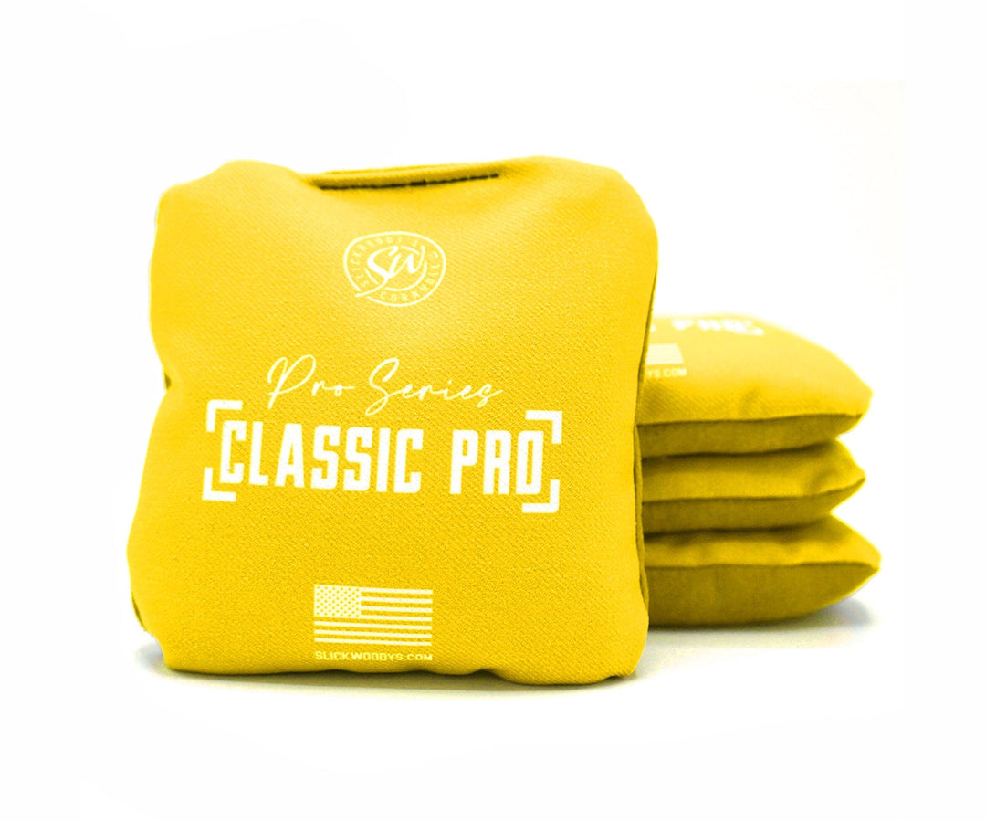Slick Woody's Cornhole Co. Pro Style Cornhole Bags Yellow SW Classic Pro Cornhole Bags