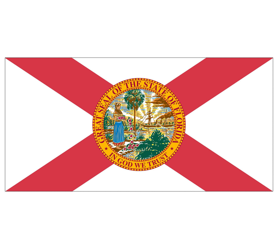 Slick Woody's Cornhole Co. State Flag Pool Tattoo Florida State Flag Underwater Pool Mat