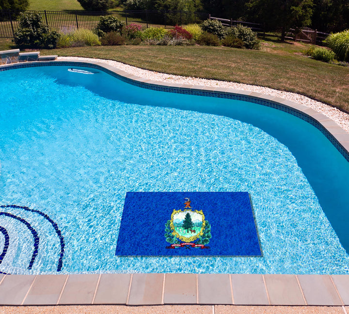 Slick Woody's Cornhole Co. State Flag Pool Tattoo Vermont State Flag Underwater Pool Mat