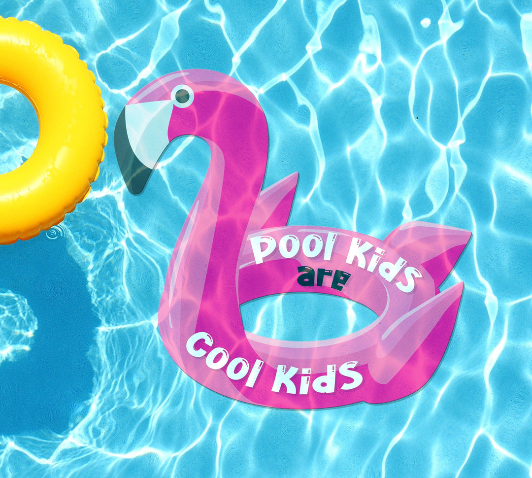 Slick Woody's Cornhole Co. Summer Sayings Pool Tattoo Pool Kids Are Cool Kids Underwater Pool Mat Tattoo