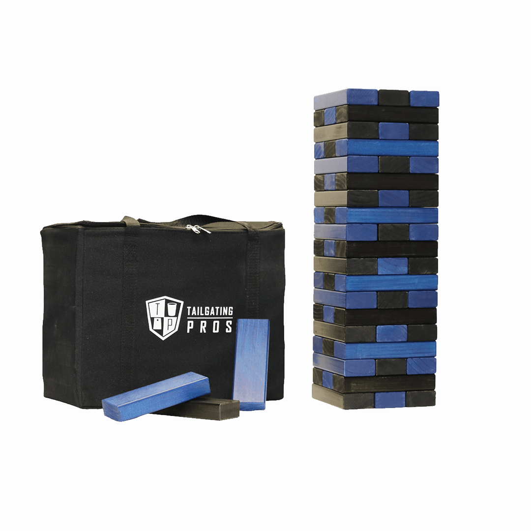 Slick Woody's Navy / Black Tailgating Pros Giant Toppling Timbers with Carrying Case