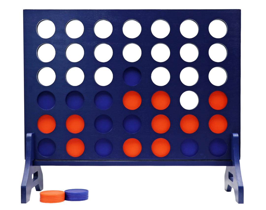 Slick Woody's Orange / Navy Tailgating Pros Navy Giant 4 in a Row
