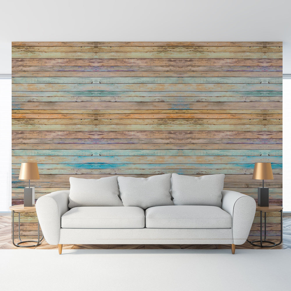 Slick Woody’s Summer Planks Peel and Stick Wallpaper