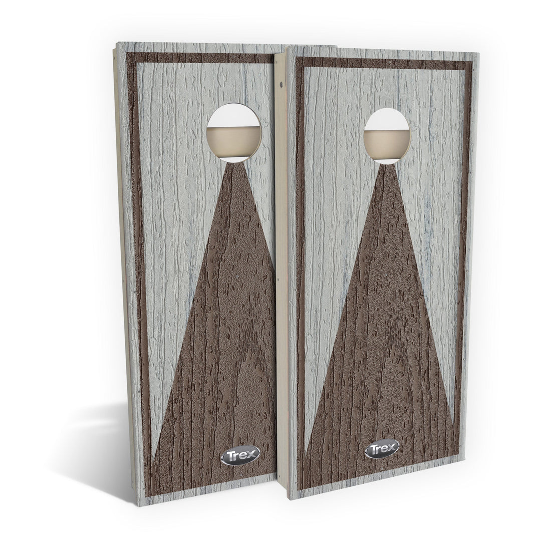 Trex Cornhole Board Foggy Wharf Vintage Lantern Triangle Trex Cornhole Boards